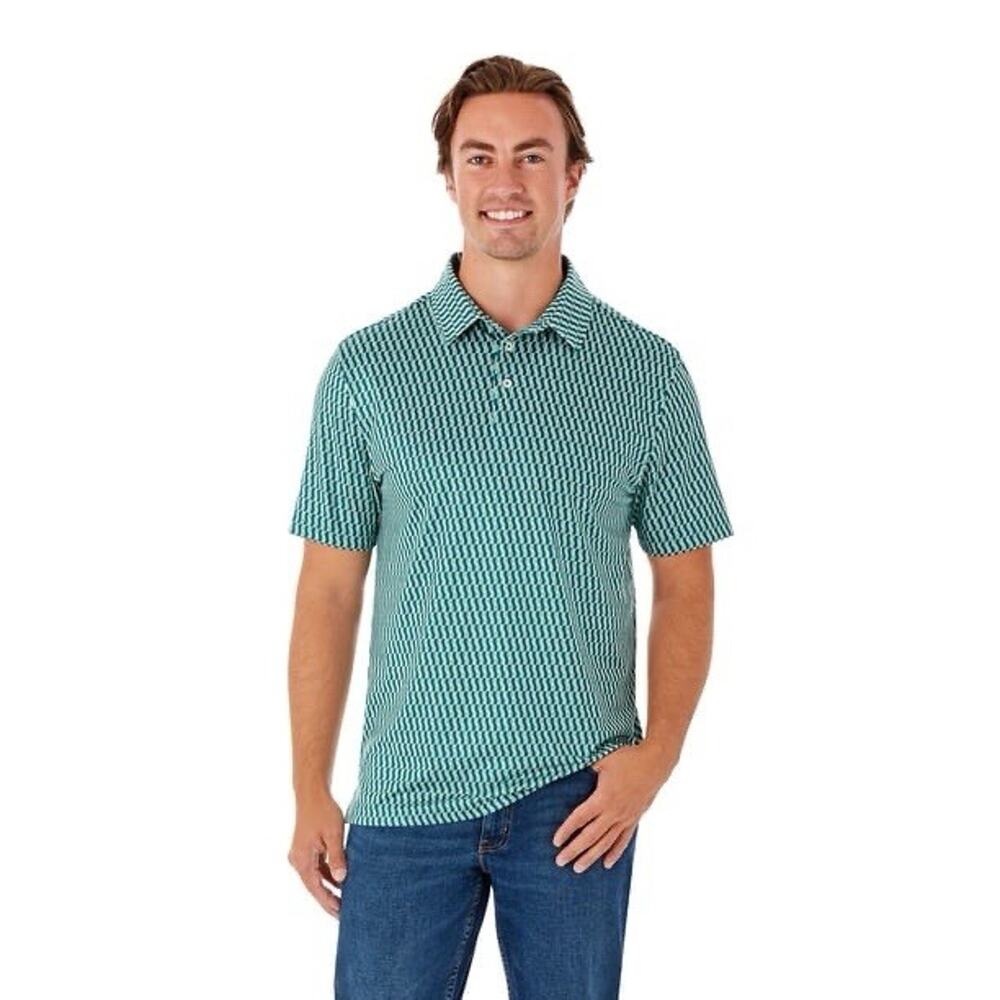 Member's Mark L Mens Patterned Performance Polo, Classic Fit, Moisture-Wicking